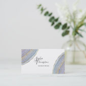 Visite Agate moderne de Geode de lavande d'or - carte de (Debout devant)