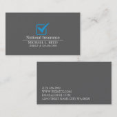 Visite Agence d'assurance professionnelle, Carte de visit (Devant / Derrière)