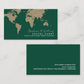 Visite Agent de voyages Carte verte démesurée (Devant / Derrière)