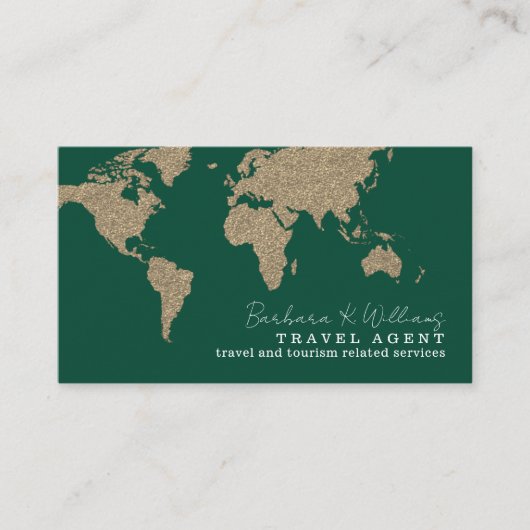Visite Agent de voyages Carte verte démesurée (Devant)