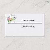 Visite Agents immobiliers de Chambre de modèle de carte (Dos)