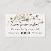 Visite Aimez Votre Commande Carte d'Insertion de Commande (Devant)