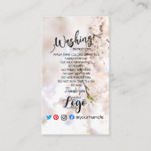 Visite AJOUTER DES instructions de lavage LOGO CARTE CART (Devant)