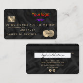 Visite Ajouter le style de votre carte de crédit logo (Devant / Derrière)