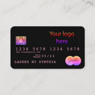 Visite Ajouter le style de votre carte de crédit logo