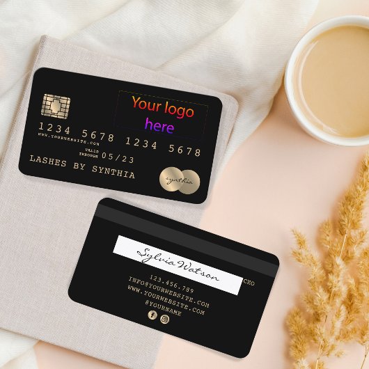 Visite Ajouter le style de votre carte de crédit logo