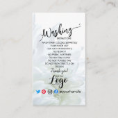 Visite AJOUTER LES instructions de lavage LOGO CARE CARTE (Devant)