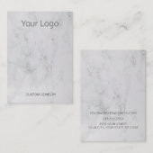 Visite Ajouter Votre Carte D'Affichage D'Écouture De Marb (Devant / Derrière)