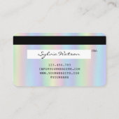 Visite Ajouter Votre Logo Carte de crédit Style Holograph (Dos)