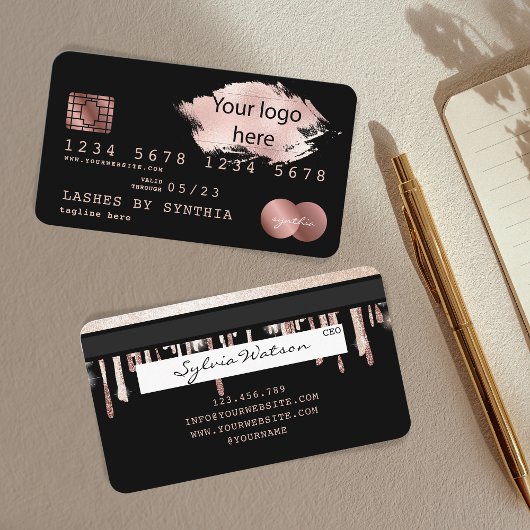 Visite ajouter votre logo Carte de crédit Styled Driving 