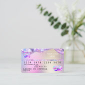 Visite Ajouter Votre Logo Carte de crédit Styled Opal Iri (Debout devant)