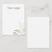 Visite Ajouter Votre Logo Carte Écran Simple De Verdure (Devant / Derrière)