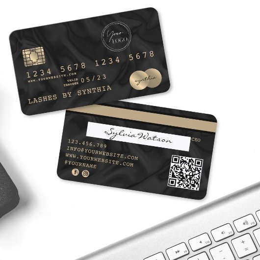 Visite Ajoutez votre logo Code QR de carte de crédit