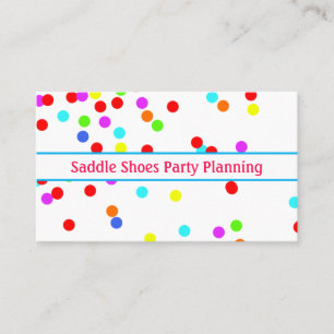 Visite Amusant, Coloré Confetti Party Planner Carte de vi