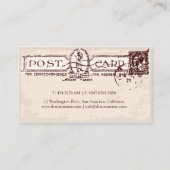 Visite Ancien agent de voyage Ephemera de carte postale / (Dos)