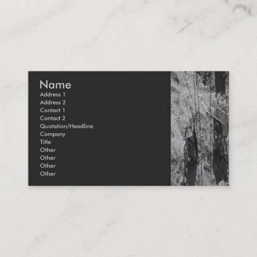 Visite Ancienne carte de profil de broche (Devant)