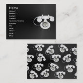 Visite Ancienne carte de profil téléphonique (Devant / Derrière)