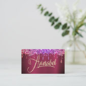 Visite Annabel Pink Parties scintillant Drivers Carte de (Debout devant)