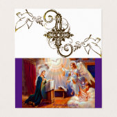 Visite Annonciation (2) - Carte de prière (Extérieur déplié)