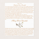 Visite Annonciation (2) - Carte de prière (Intérieur déplié)