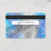 Visite Aquarelle Abstraite ajouter le logo Style de carte (Dos)