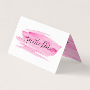 Visite Aquarelle Brosse photo Enregistrer la carte de dat