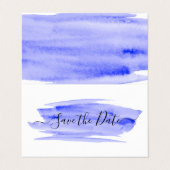 Visite Aquarelle Brosse photo Enregistrer la carte de dat (Extérieur déplié)