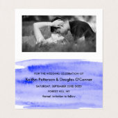 Visite Aquarelle Brosse photo Enregistrer la carte de dat (Intérieur déplié)