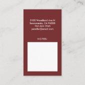 Visite Aquarelle de Fox de région boisée de carte de (Dos)