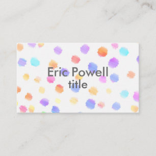 Visite aquarelle personnalisée design moderne carte de vi