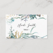 Visite Aquarelle sous la carte de table plat de méduses d (Devant)