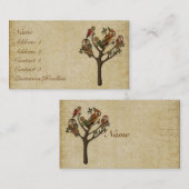 Visite Arbre de carte de visite/d'étiquettes de hiboux (Devant / Derrière)