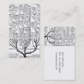 Visite Arbre de Haeckels de carte de profil de la vie (Devant / Derrière)