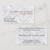 Visite Architect Architecture Home Builder Carte de visit (Devant / Derrière)