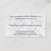 Visite Architect Architecture Home Builder Carte de visit (Dos)