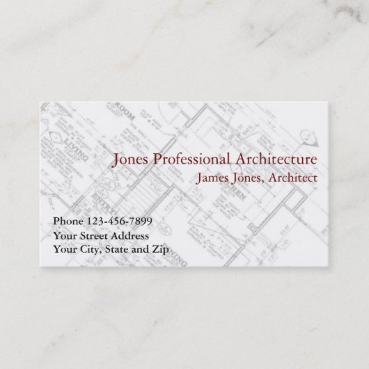 Visite Architect Architecture Home Builder Carte de visit (Devant)