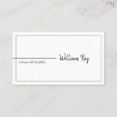 Visite Architectes professionnels, Design, Carte de visit (Dos)