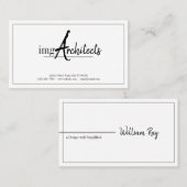 Visite Architectes professionnels, Design, Carte de visit (Devant / Derrière)