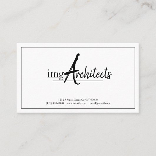 Visite Architectes professionnels, Design, Carte de visit (Devant)