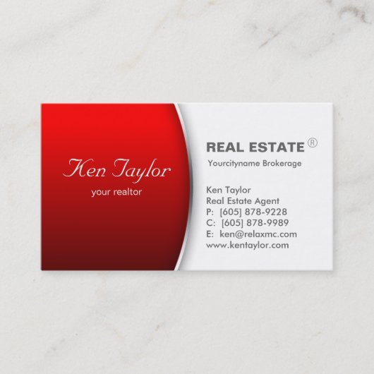 Visite Argent rouge rond de carte de 232 entreprises (Devant)