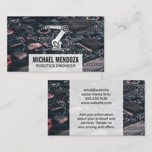 Visite Arme robotique | Code binaire | Carte de circuit C (Devant / Derrière)