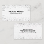 Visite Arrière - plan de codage binaire de carte de circu (Devant / Derrière)