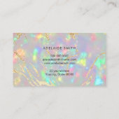 Visite arrière - plan de pierre à cristal opal Carte de v (Dos)