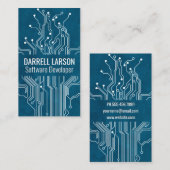 Visite Arrière - plan de texture bleue de carte de circui (Devant / Derrière)