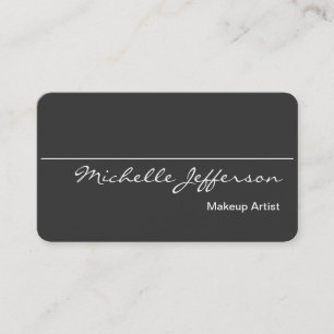 Visite Arrondi Corner maquillage Artiste Gris Carte de vi