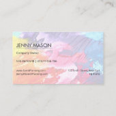 Visite Art de toile de peinture à l'huile - carte de (Dos)