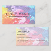 Visite Art de toile de peinture à l'huile - carte de (Devant / Derrière)