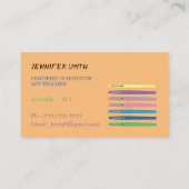 Visite Art Substitut Enseignant Stylos d'encre Carte de v (Dos)