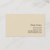 Visite ASL, Langue des Signes, Traducteur, Carte de visit (Dos)