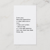 Visite Autobus. Carte - turbine de vent (Dos)